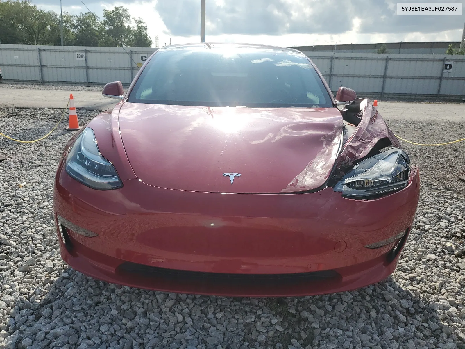 2018 Tesla Model 3 VIN: 5YJ3E1EA3JF027587 Lot: 65082084