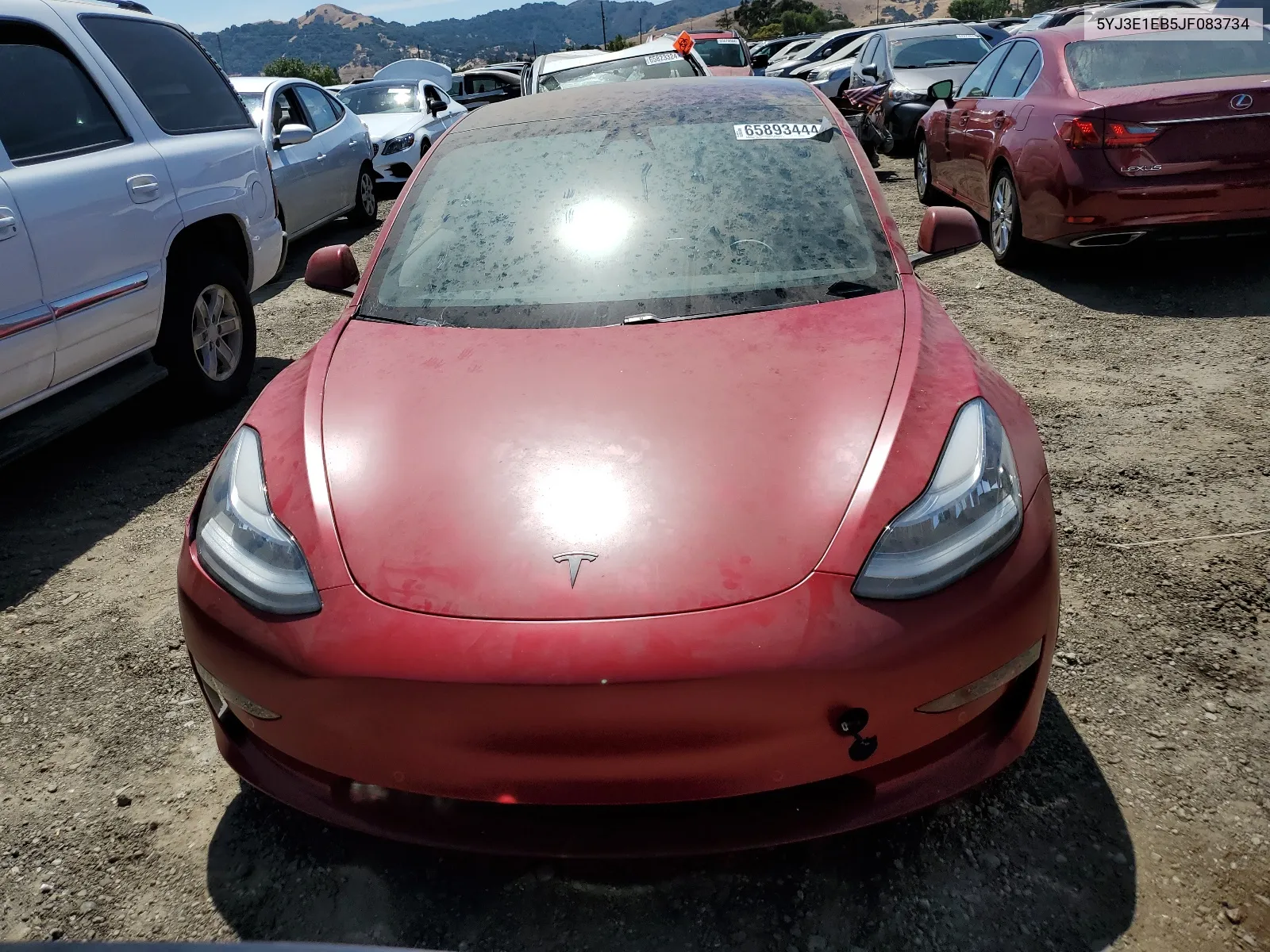 2018 Tesla Model 3 VIN: 5YJ3E1EB5JF083734 Lot: 65893444