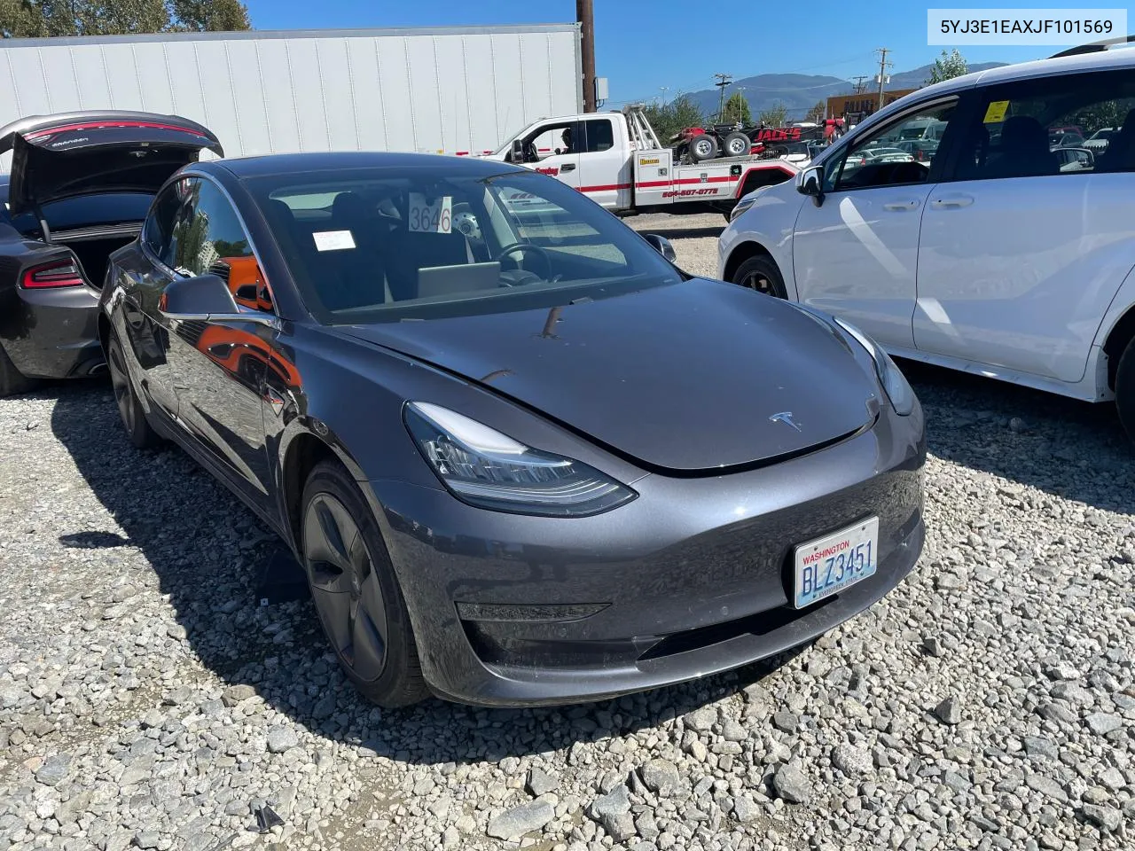 2018 Tesla Model 3 VIN: 5YJ3E1EAXJF101569 Lot: 67048224