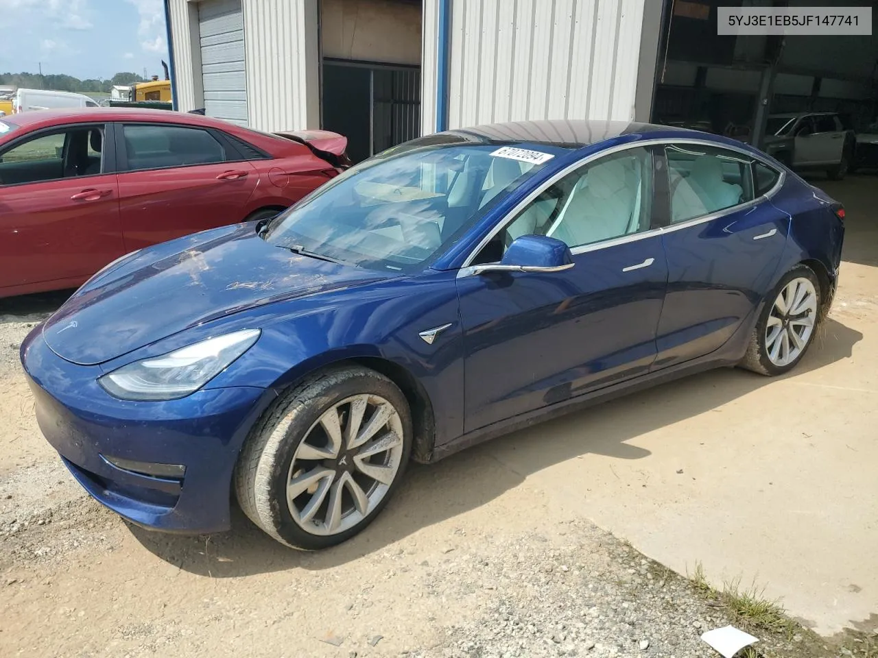 2018 Tesla Model 3 VIN: 5YJ3E1EB5JF147741 Lot: 67072094