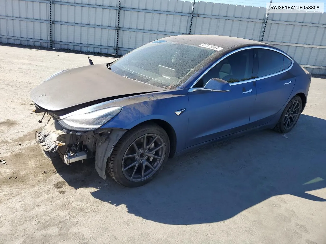 5YJ3E1EA2JF053808 2018 Tesla Model 3