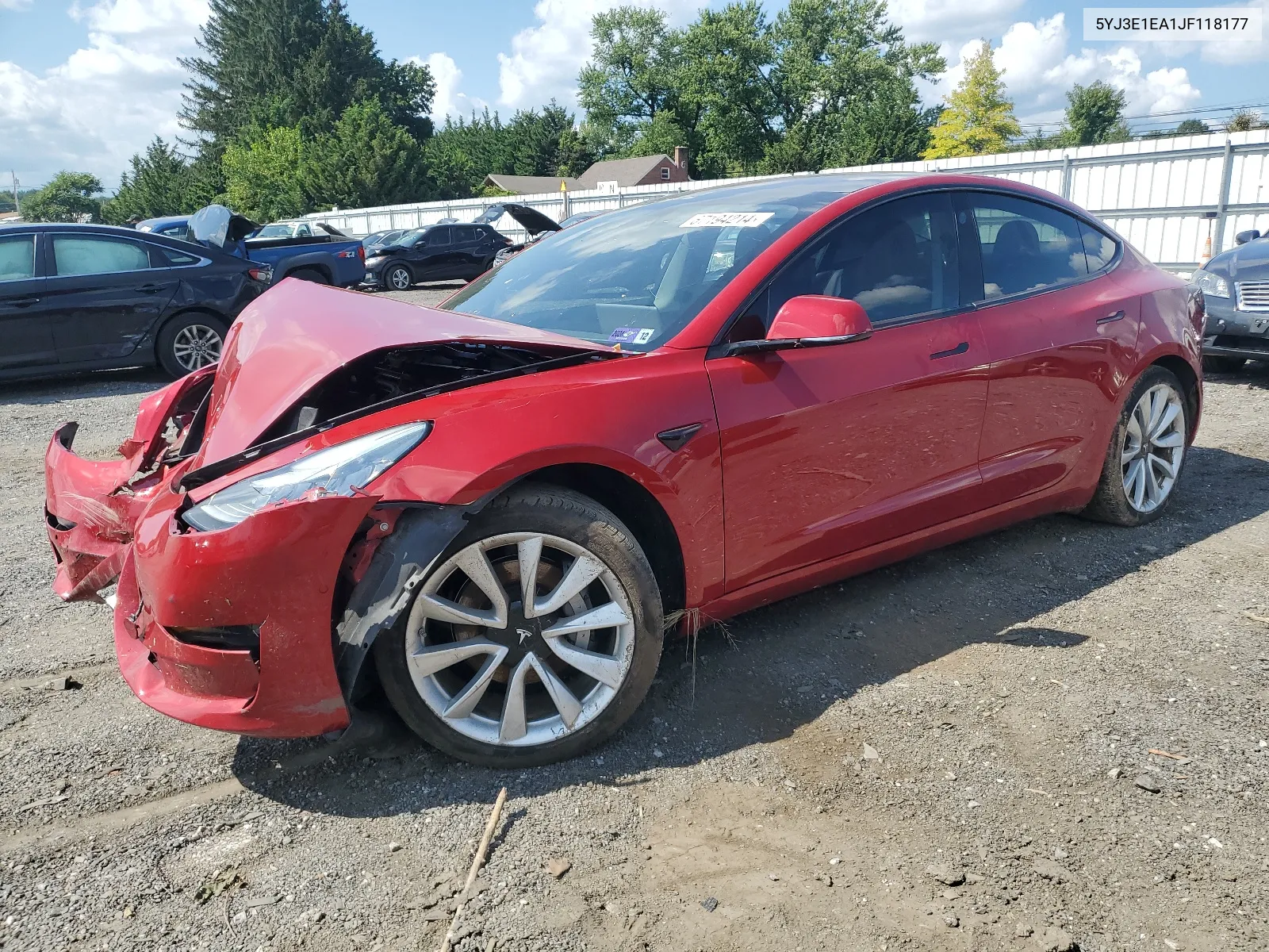 2018 Tesla Model 3 VIN: 5YJ3E1EA1JF118177 Lot: 67194214