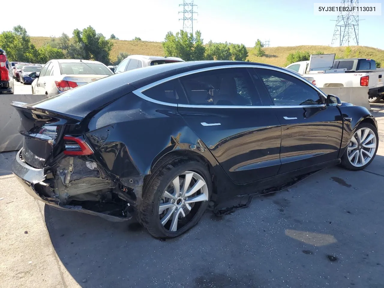 2018 Tesla Model 3 VIN: 5YJ3E1EB2JF113031 Lot: 67194604