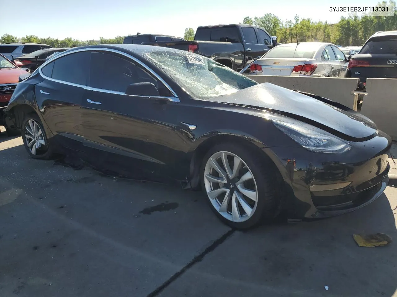 5YJ3E1EB2JF113031 2018 Tesla Model 3