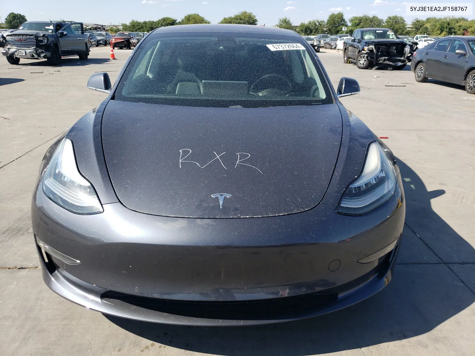 2018 Tesla Model 3 VIN: 5YJ3E1EA2JF158767 Lot: 67372664