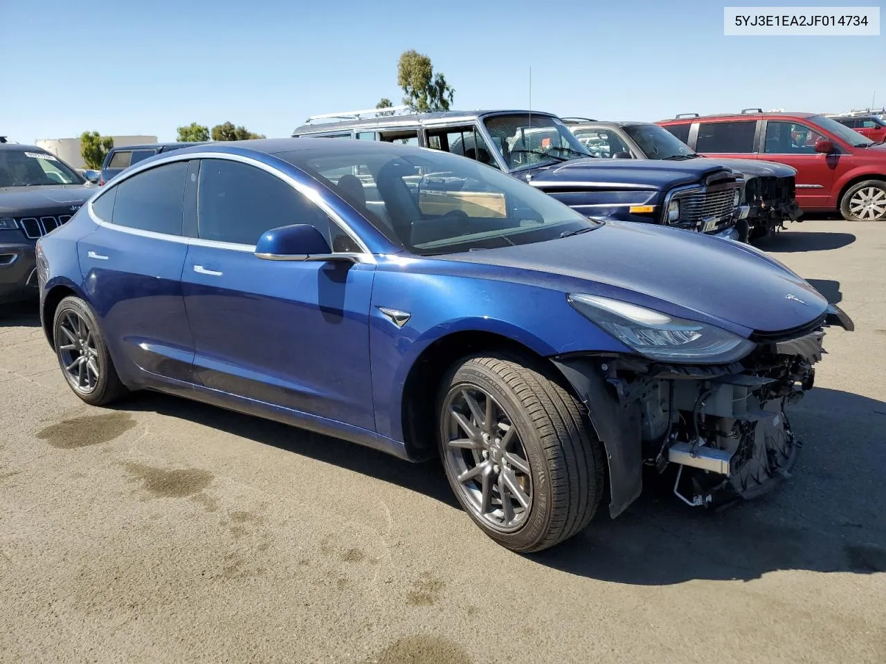 2018 Tesla Model 3 VIN: 5YJ3E1EA2JF014734 Lot: 67503104