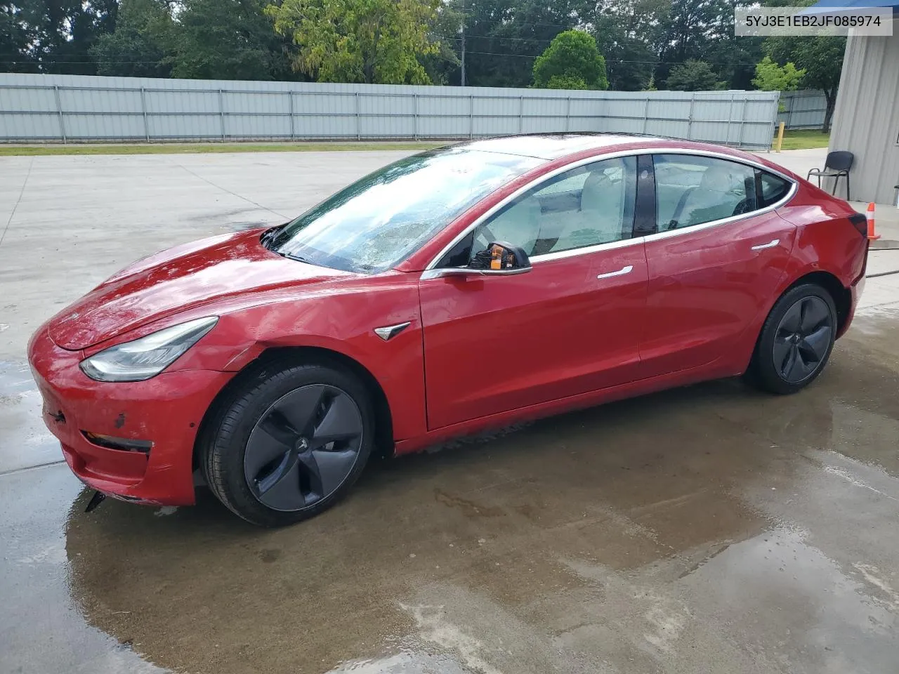 2018 Tesla Model 3 VIN: 5YJ3E1EB2JF085974 Lot: 67843484