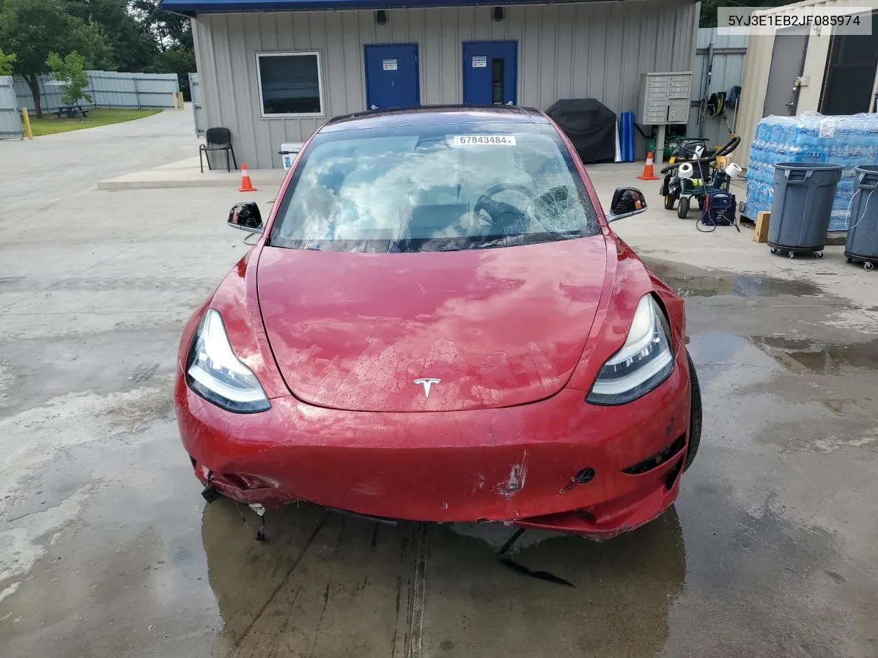 2018 Tesla Model 3 VIN: 5YJ3E1EB2JF085974 Lot: 67843484