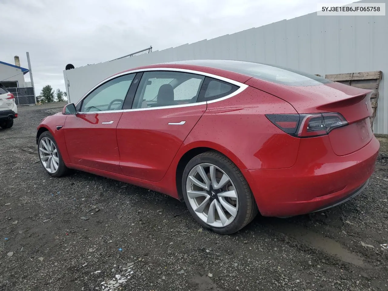 2018 Tesla Model 3 VIN: 5YJ3E1EB6JF065758 Lot: 68118754