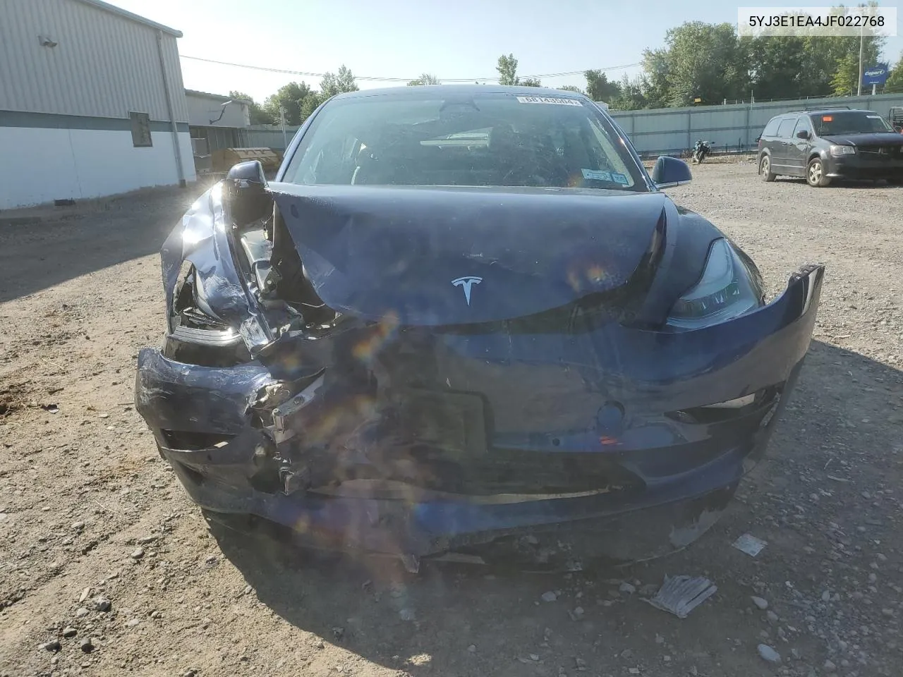 2018 Tesla Model 3 VIN: 5YJ3E1EA4JF022768 Lot: 68143504