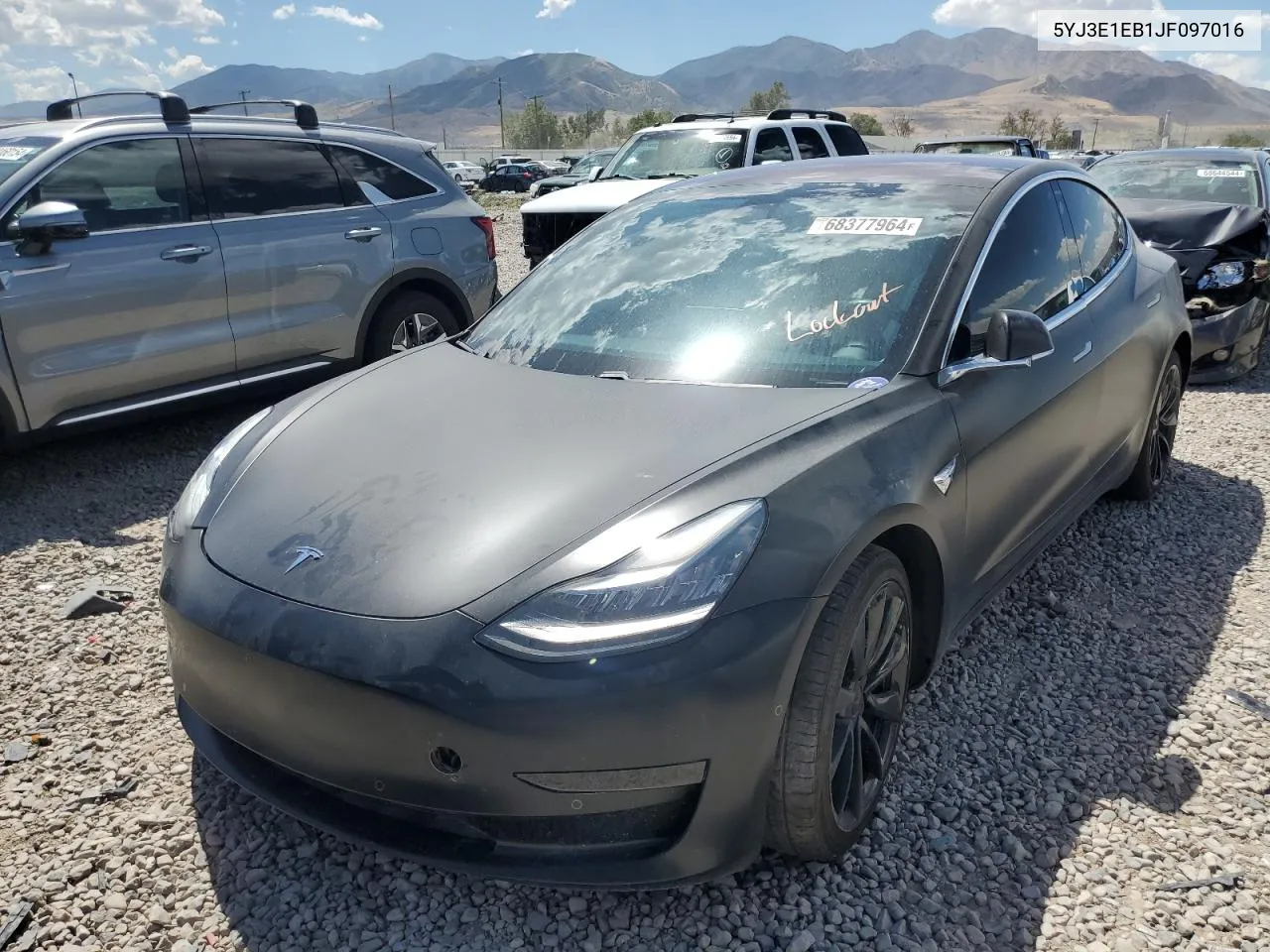 2018 Tesla Model 3 VIN: 5YJ3E1EB1JF097016 Lot: 68377964