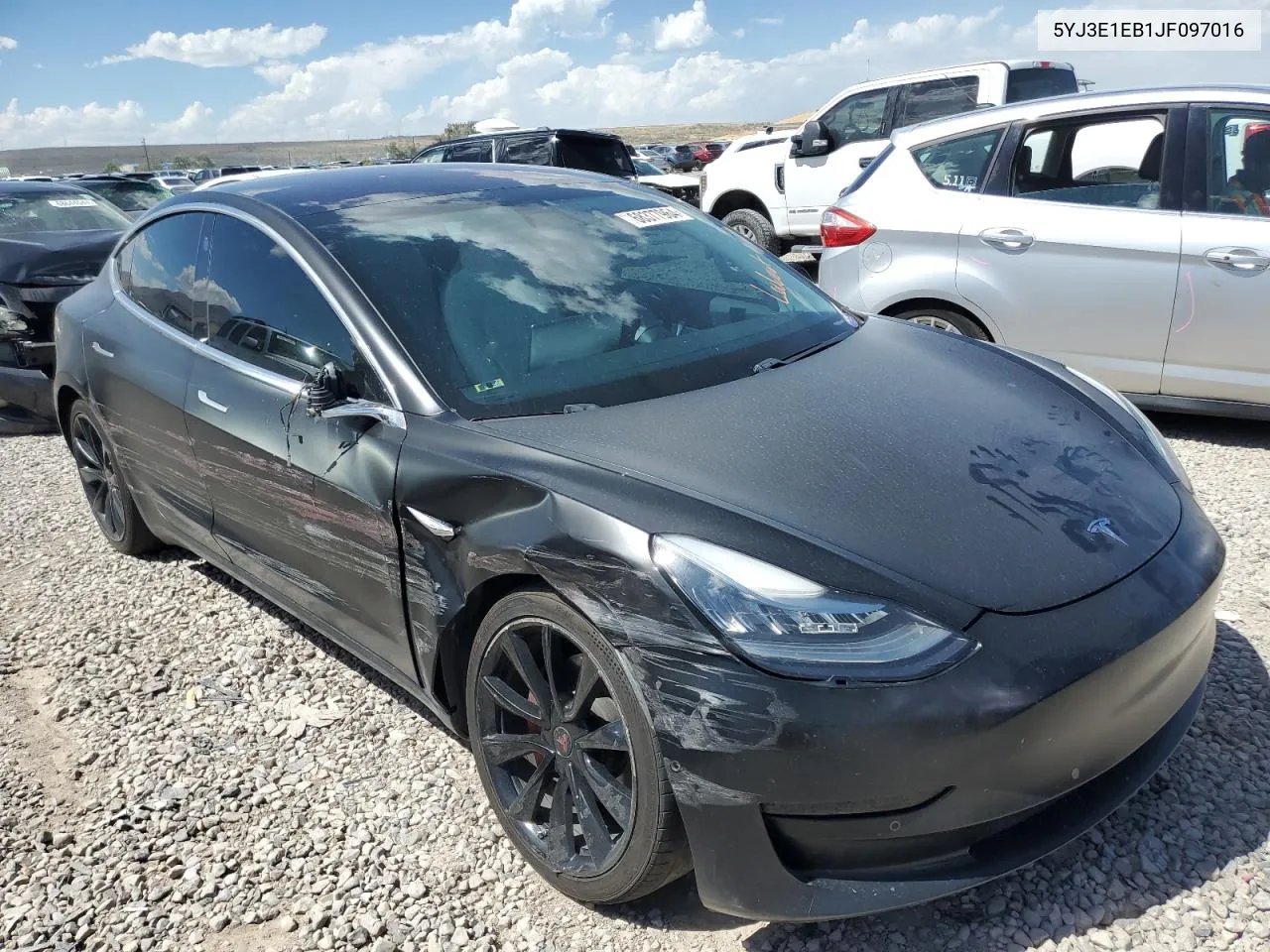 2018 Tesla Model 3 VIN: 5YJ3E1EB1JF097016 Lot: 68377964