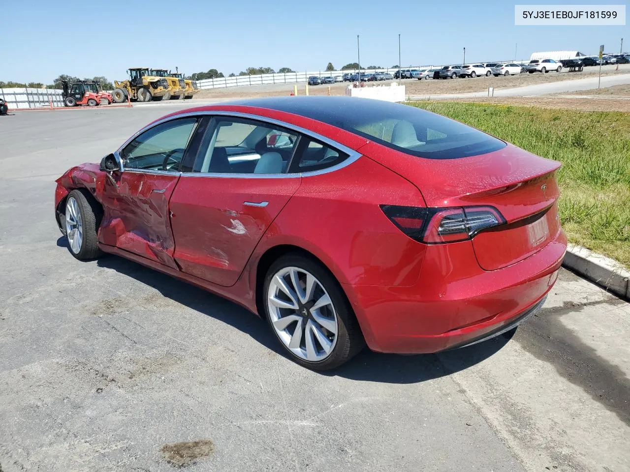 2018 Tesla Model 3 VIN: 5YJ3E1EB0JF181599 Lot: 68548024