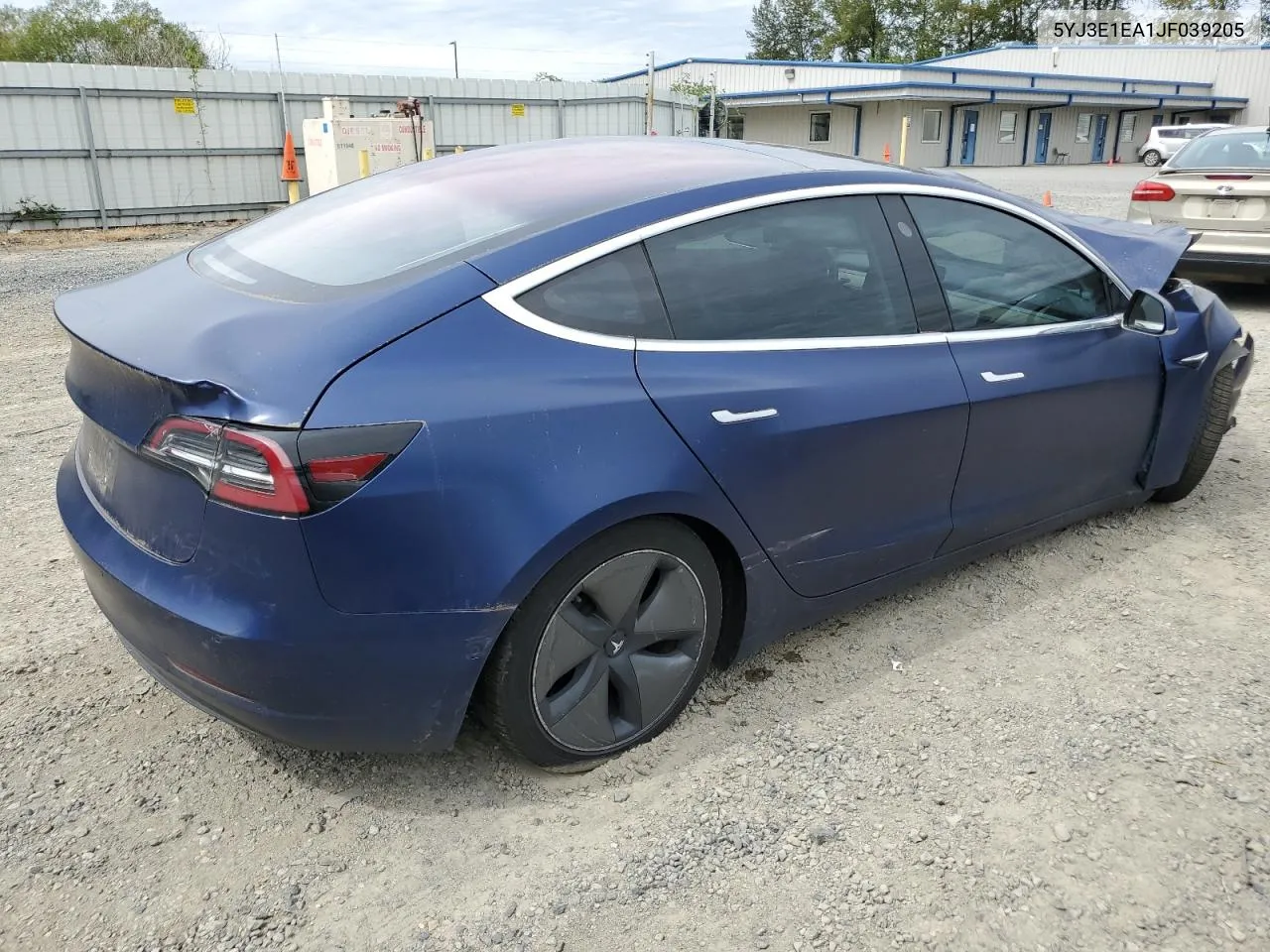 2018 Tesla Model 3 VIN: 5YJ3E1EA1JF039205 Lot: 68716654