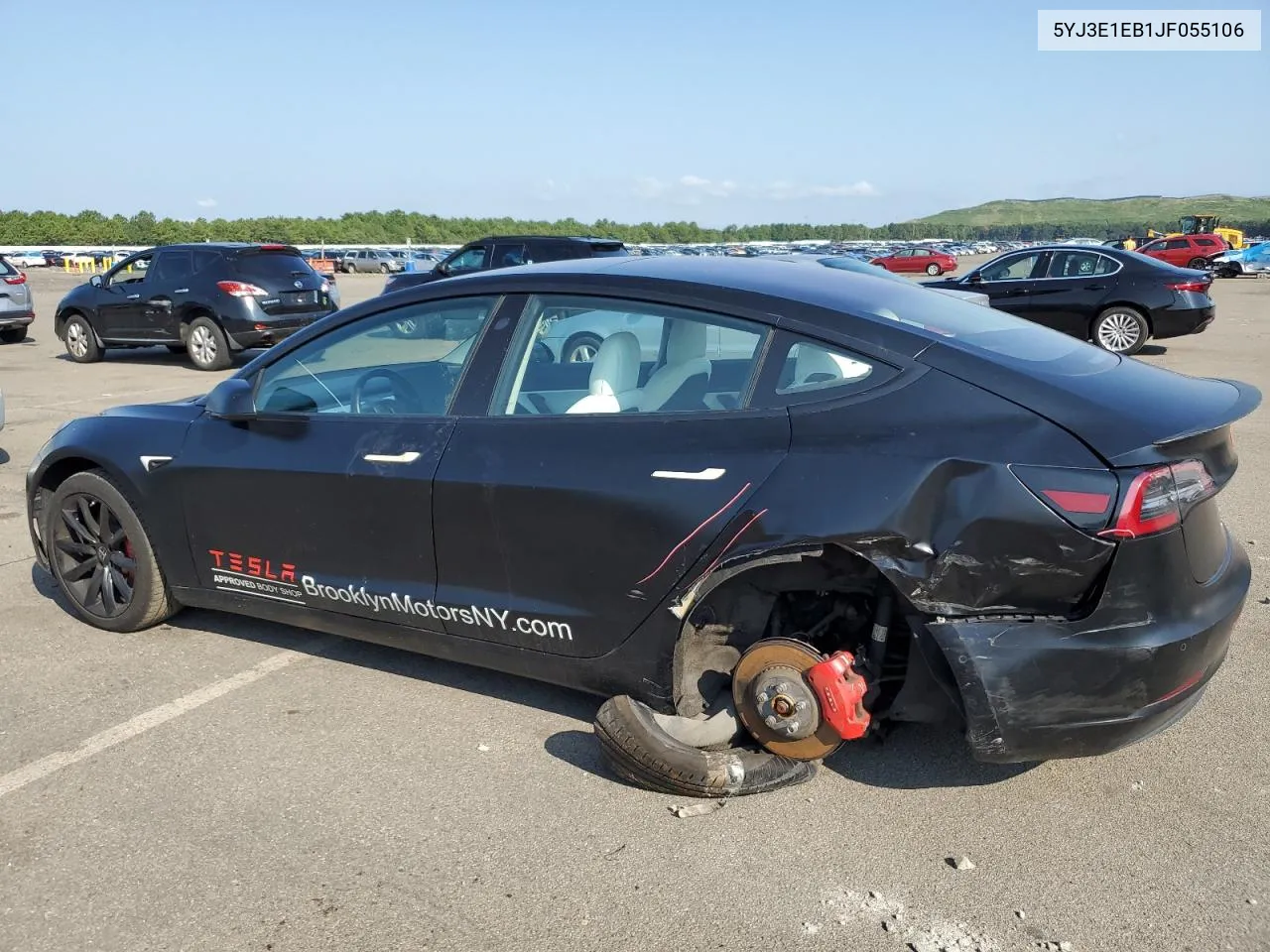 2018 Tesla Model 3 VIN: 5YJ3E1EB1JF055106 Lot: 68793664