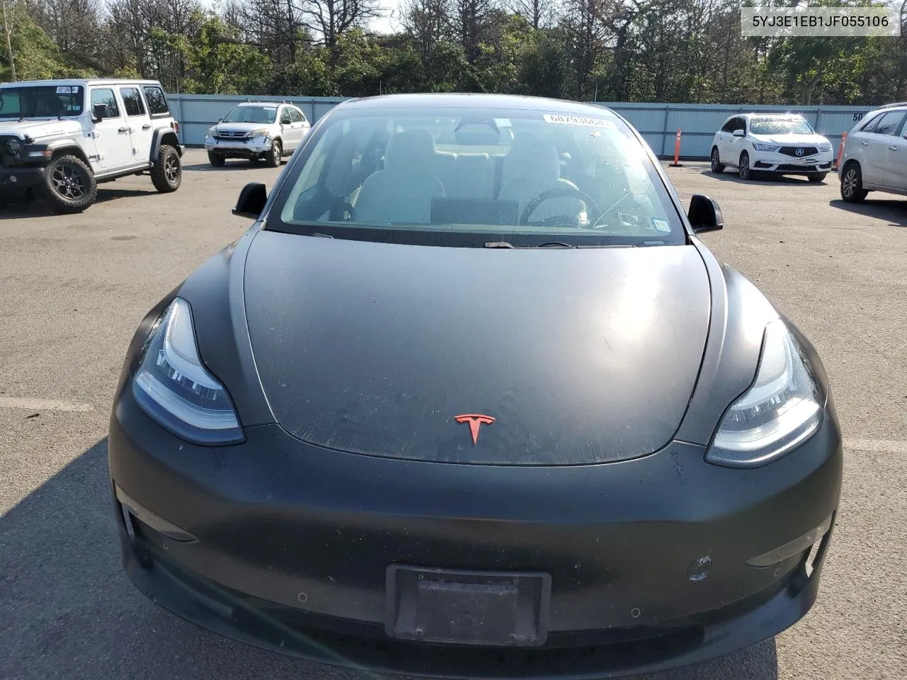 2018 Tesla Model 3 VIN: 5YJ3E1EB1JF055106 Lot: 68793664