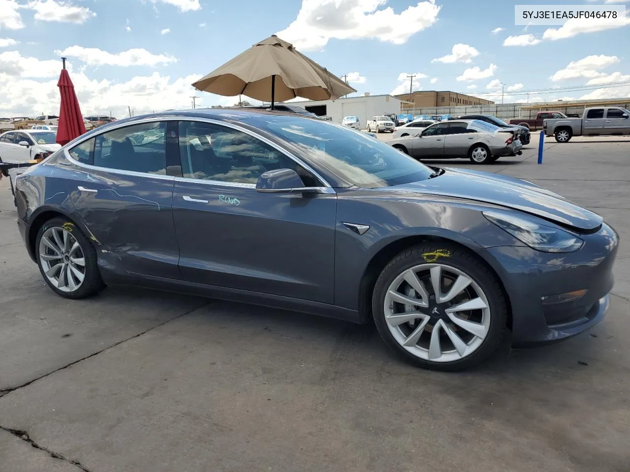 2018 Tesla Model 3 VIN: 5YJ3E1EA5JF046478 Lot: 68950284