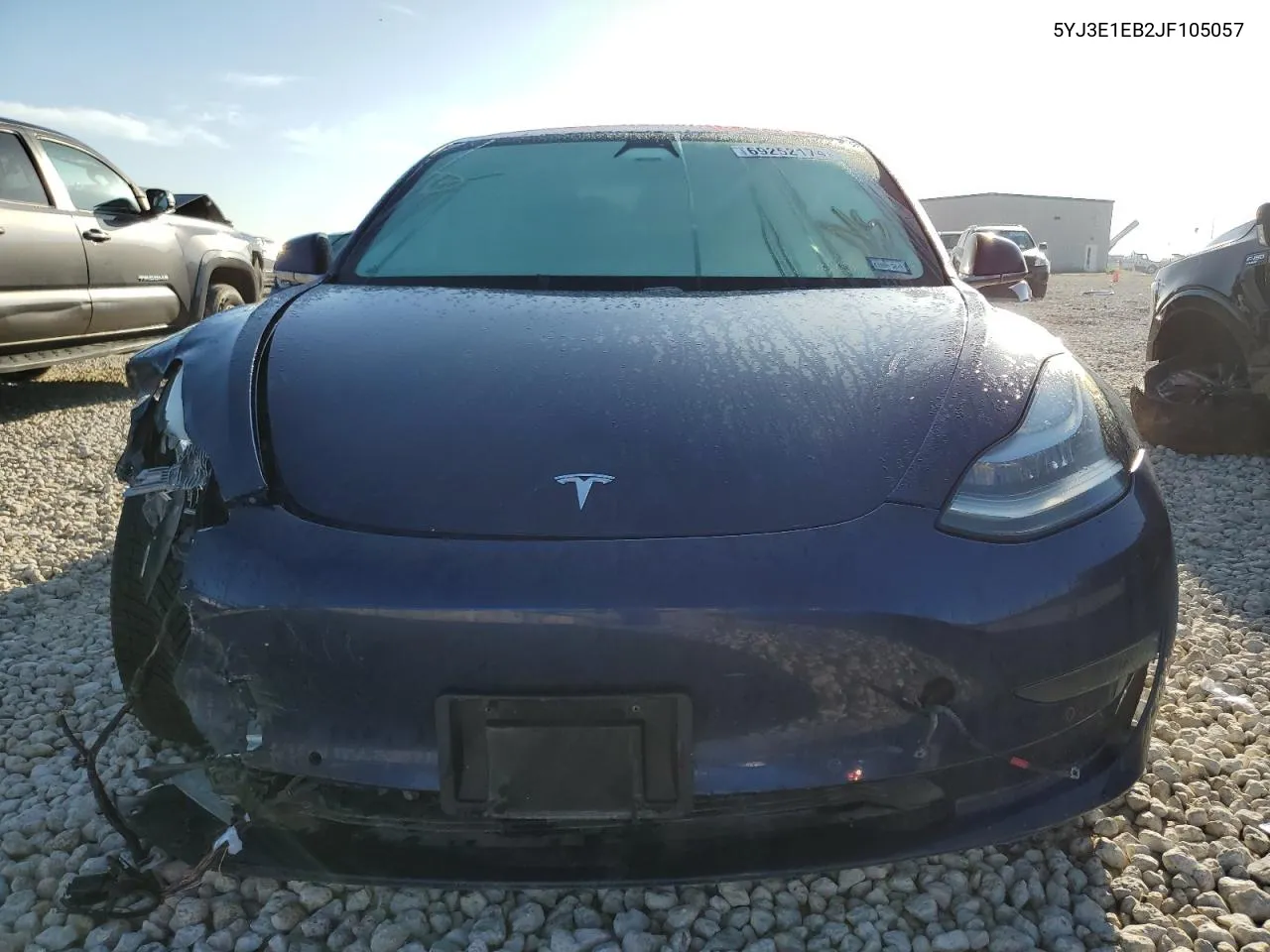 2018 Tesla Model 3 VIN: 5YJ3E1EB2JF105057 Lot: 69252174