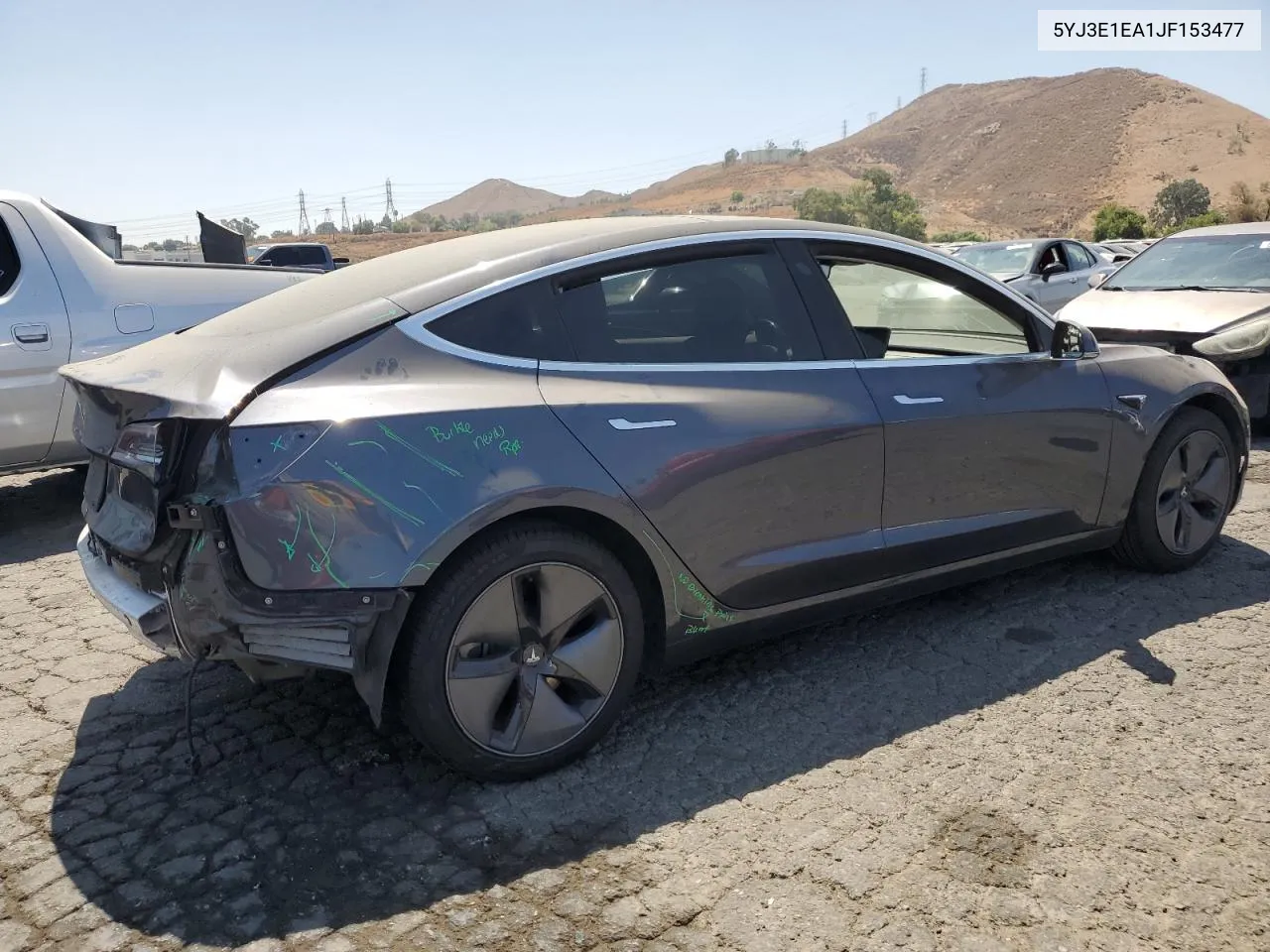 2018 Tesla Model 3 VIN: 5YJ3E1EA1JF153477 Lot: 69263464