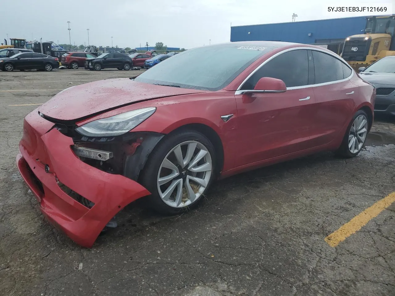 2018 Tesla Model 3 VIN: 5YJ3E1EB3JF121669 Lot: 69301554