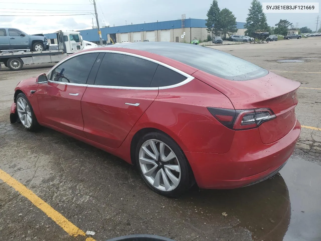 2018 Tesla Model 3 VIN: 5YJ3E1EB3JF121669 Lot: 69301554