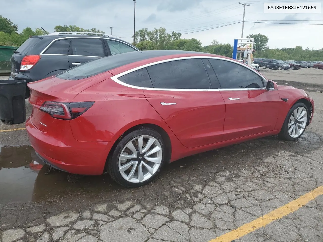 2018 Tesla Model 3 VIN: 5YJ3E1EB3JF121669 Lot: 69301554