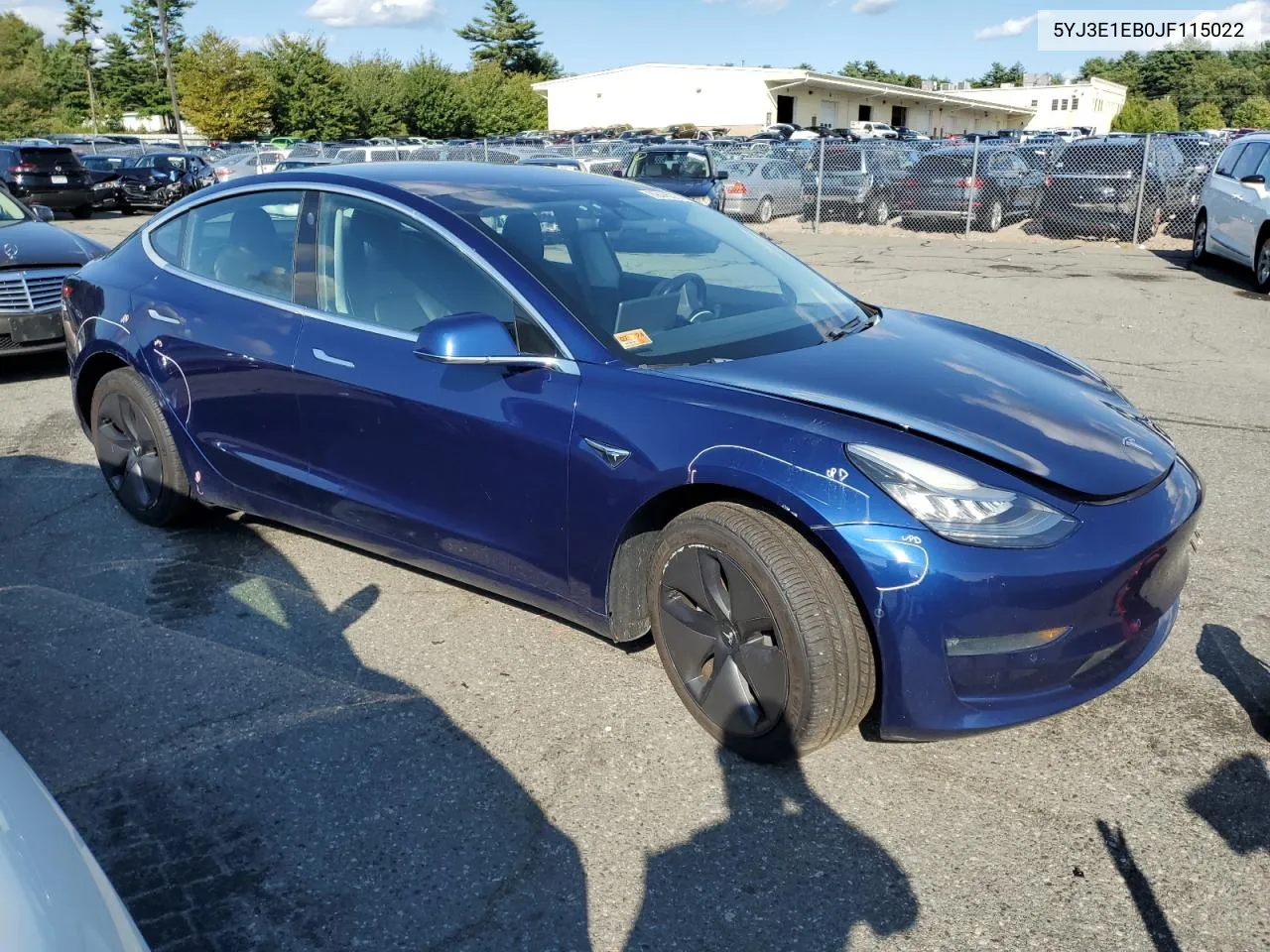 2018 Tesla Model 3 VIN: 5YJ3E1EB0JF115022 Lot: 69445374