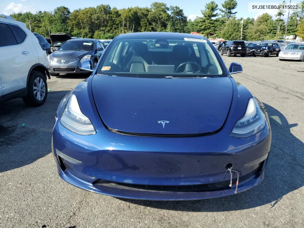 5YJ3E1EB0JF115022 2018 Tesla Model 3