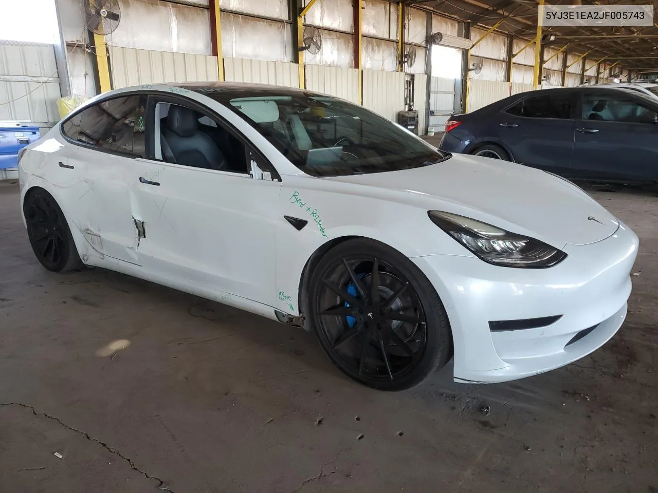 2018 Tesla Model 3 VIN: 5YJ3E1EA2JF005743 Lot: 69599574