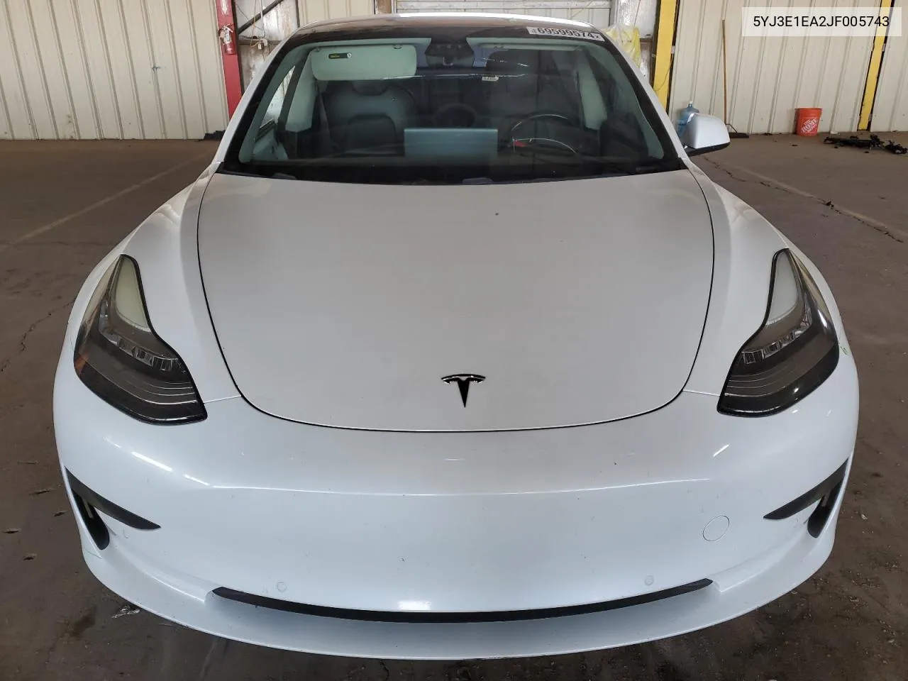 2018 Tesla Model 3 VIN: 5YJ3E1EA2JF005743 Lot: 69599574