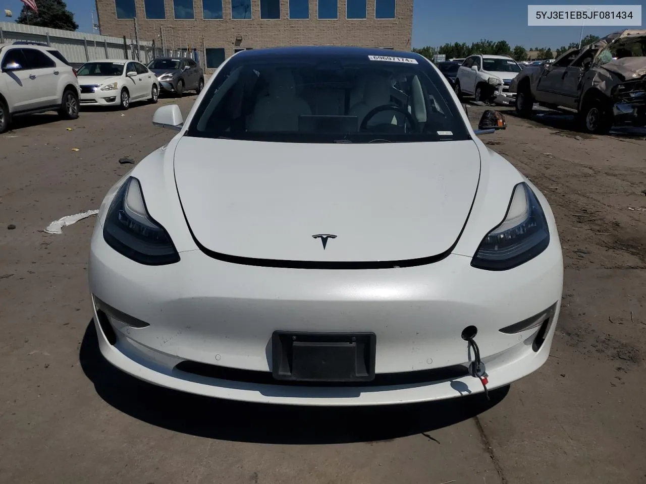 2018 Tesla Model 3 VIN: 5YJ3E1EB5JF081434 Lot: 69697174