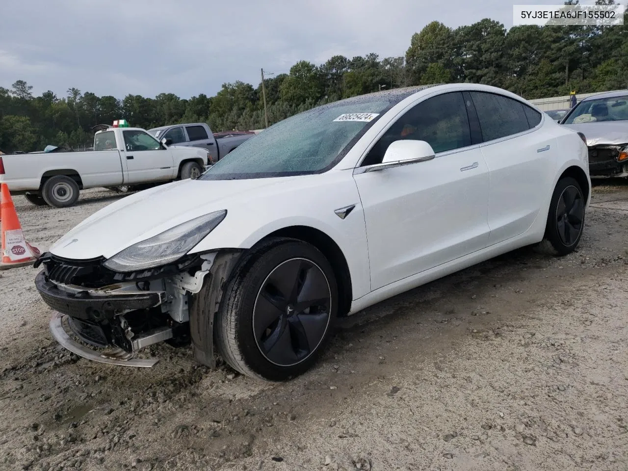 2018 Tesla Model 3 VIN: 5YJ3E1EA6JF155502 Lot: 69825424