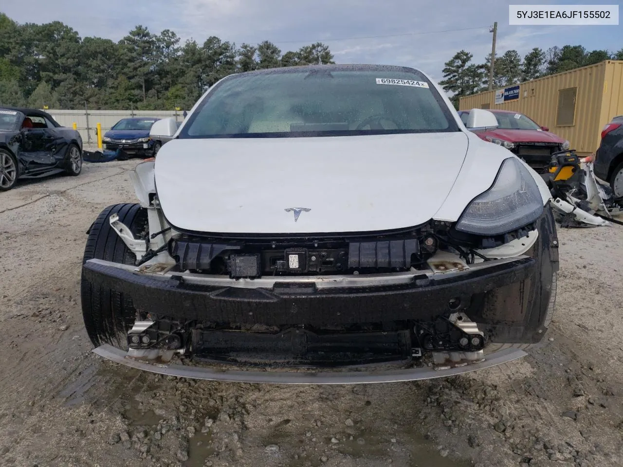 2018 Tesla Model 3 VIN: 5YJ3E1EA6JF155502 Lot: 69825424