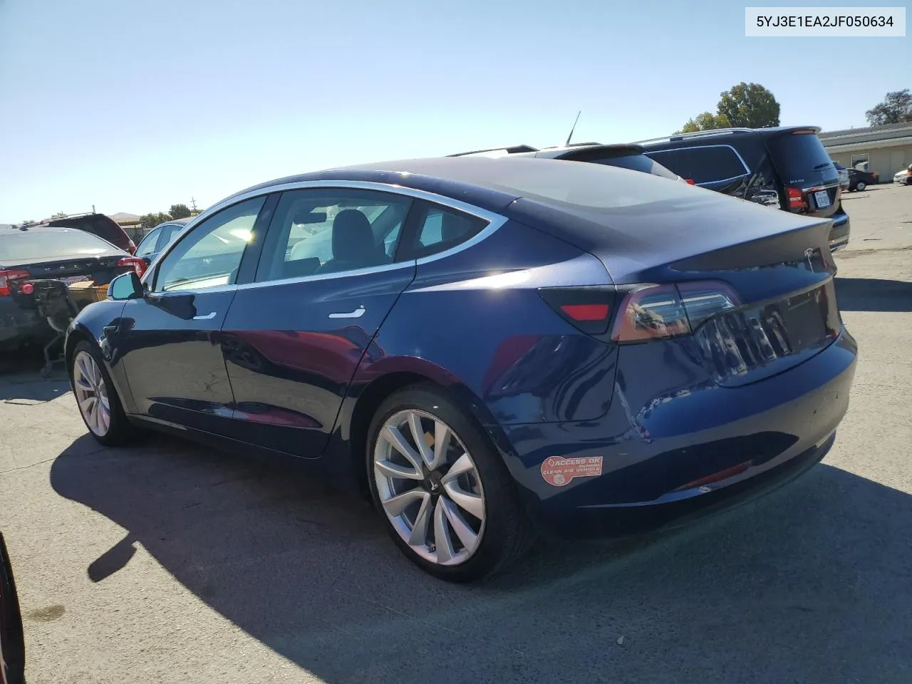 2018 Tesla Model 3 VIN: 5YJ3E1EA2JF050634 Lot: 69854084