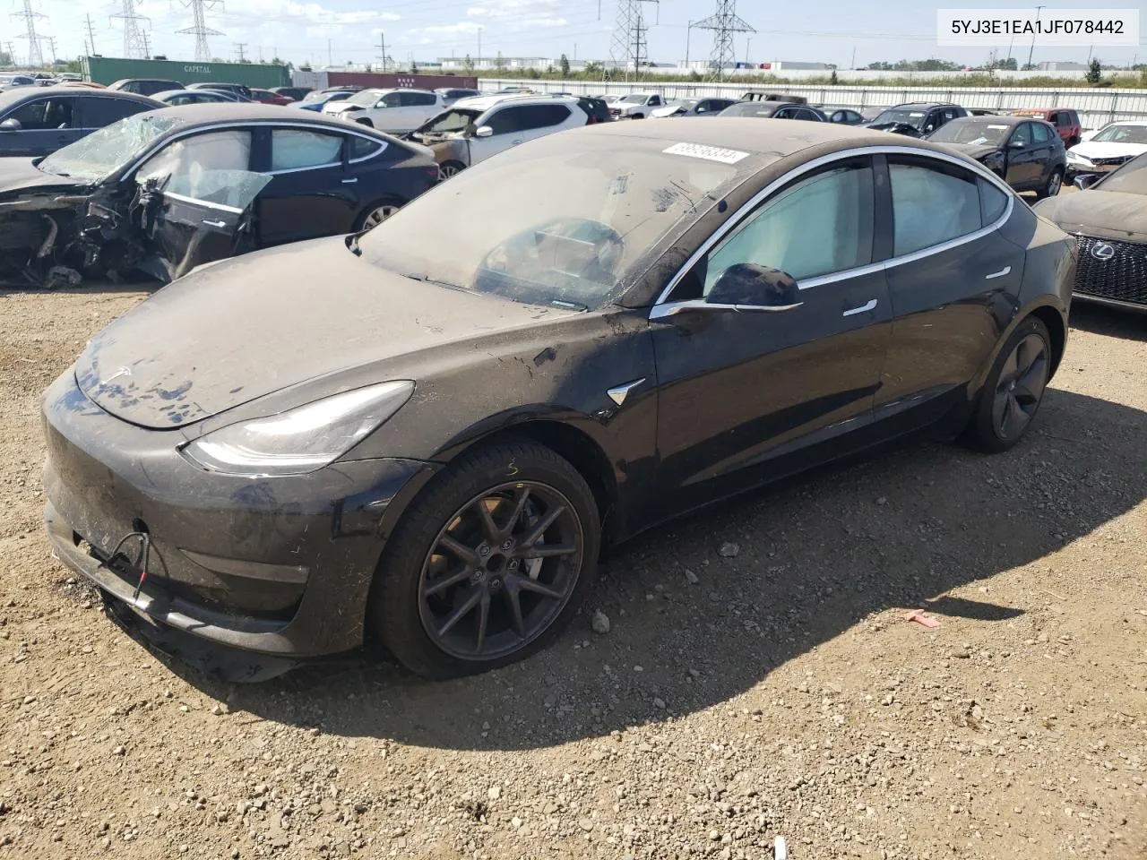 5YJ3E1EA1JF078442 2018 Tesla Model 3