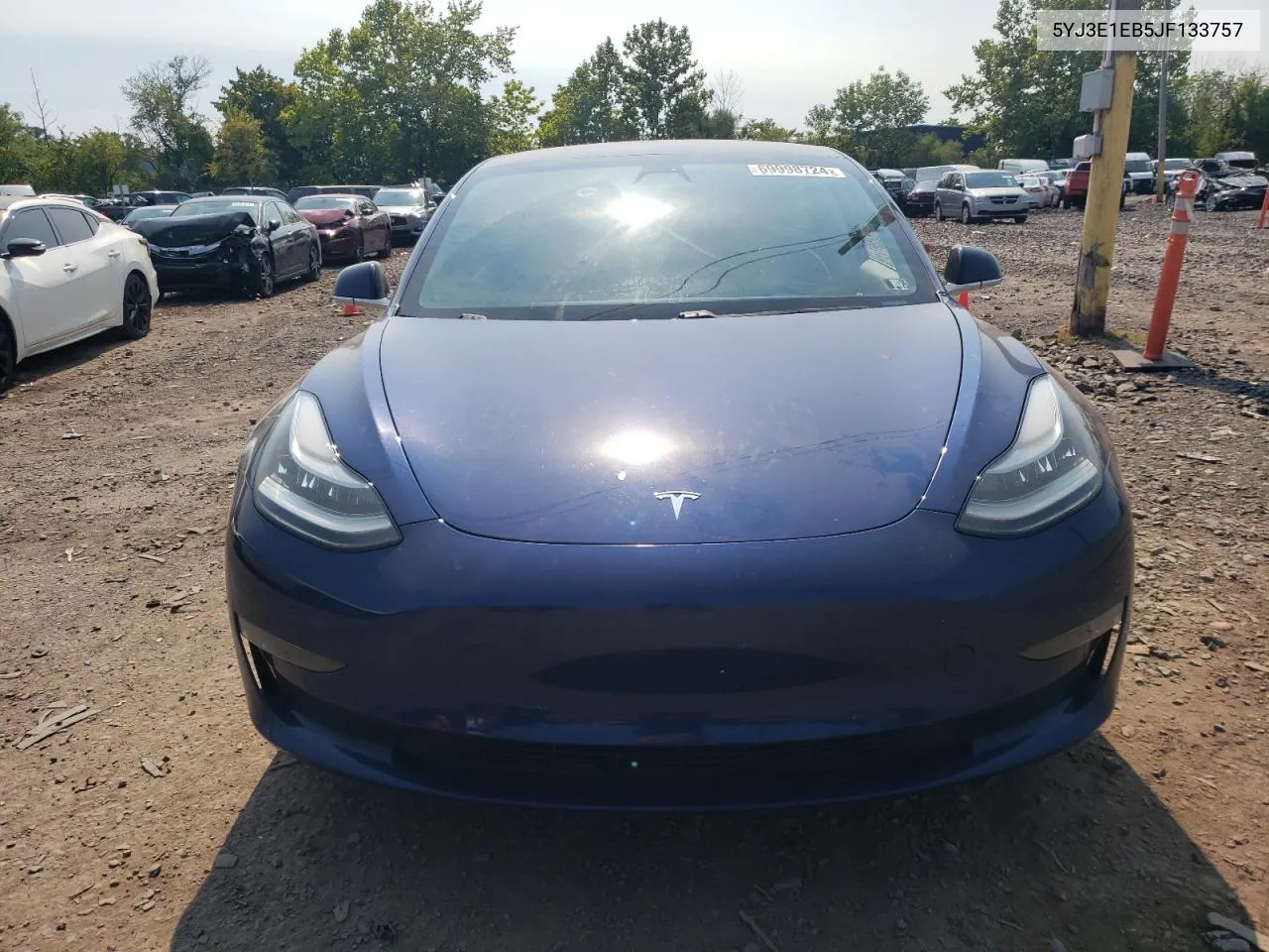 2018 Tesla Model 3 VIN: 5YJ3E1EB5JF133757 Lot: 69998724