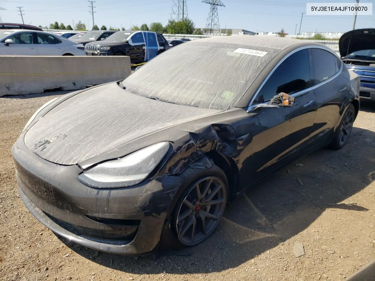 2018 Tesla Model 3 VIN: 5YJ3E1EA4JF109070 Lot: 70216364