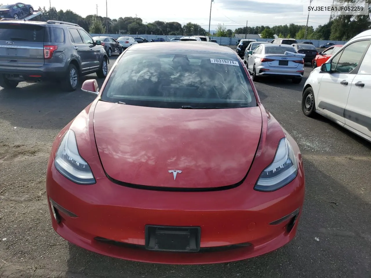 2018 Tesla Model 3 VIN: 5YJ3E1EA1JF052259 Lot: 70319774