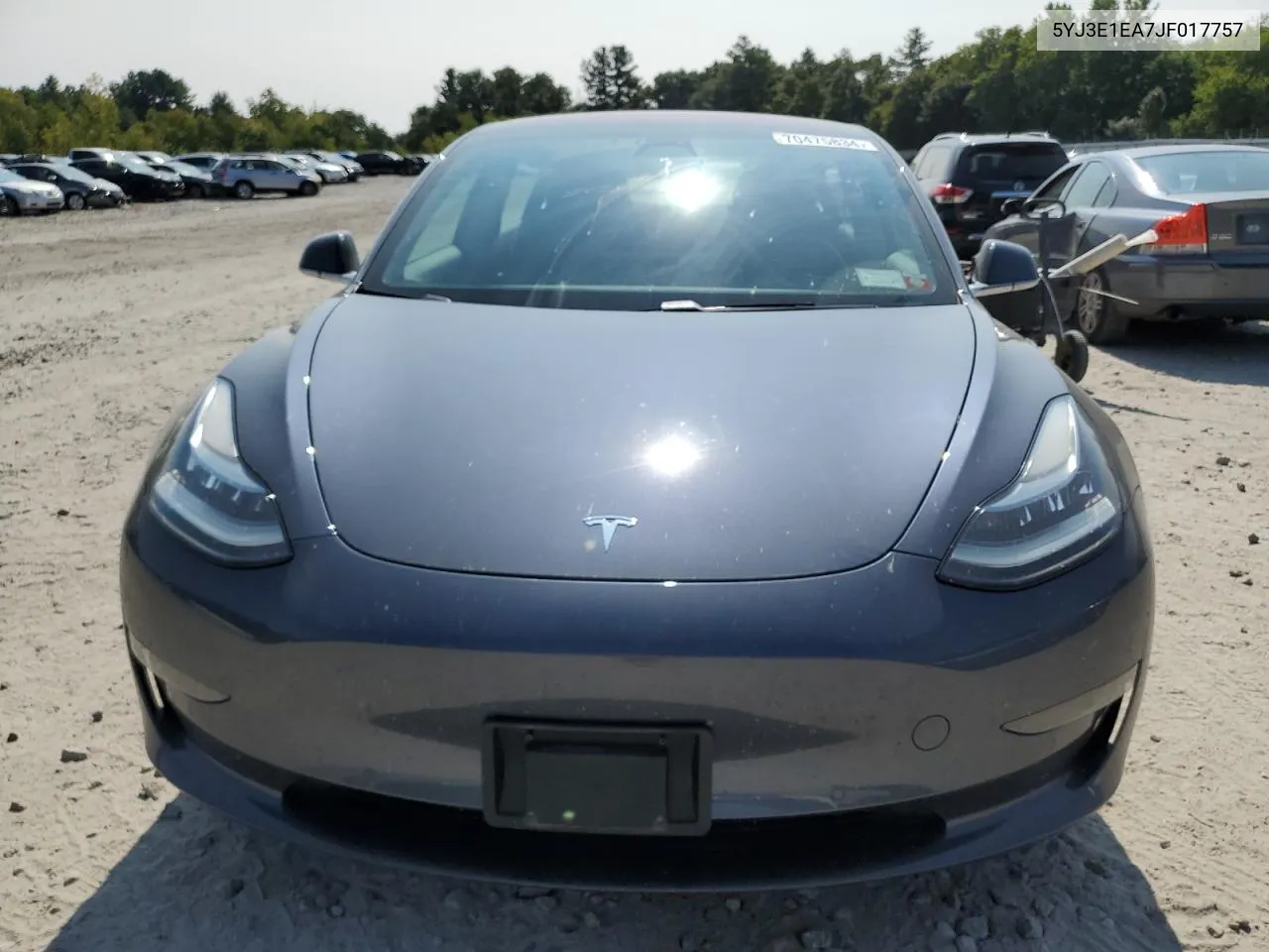 2018 Tesla Model 3 VIN: 5YJ3E1EA7JF017757 Lot: 70475834