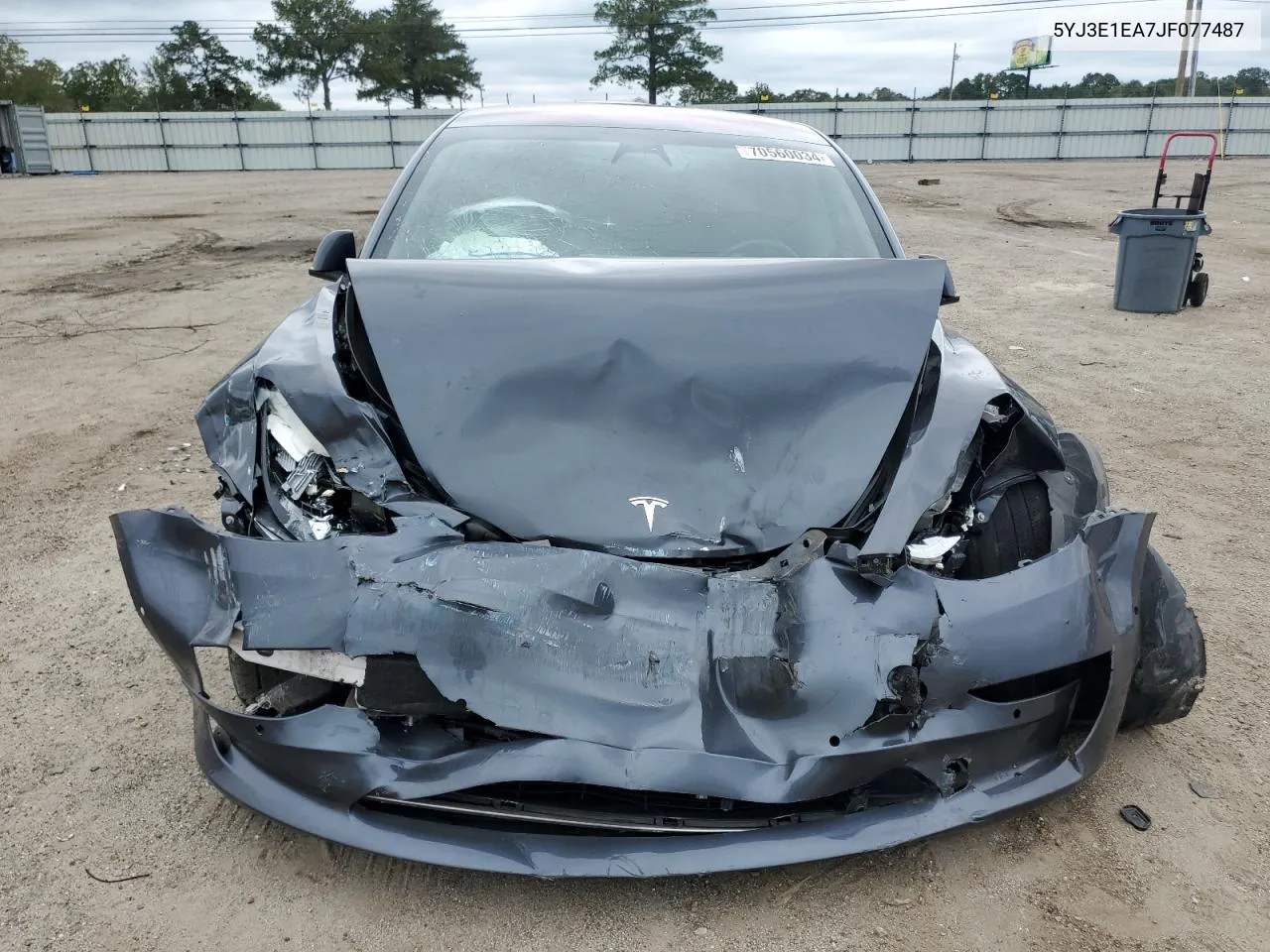 5YJ3E1EA7JF077487 2018 Tesla Model 3