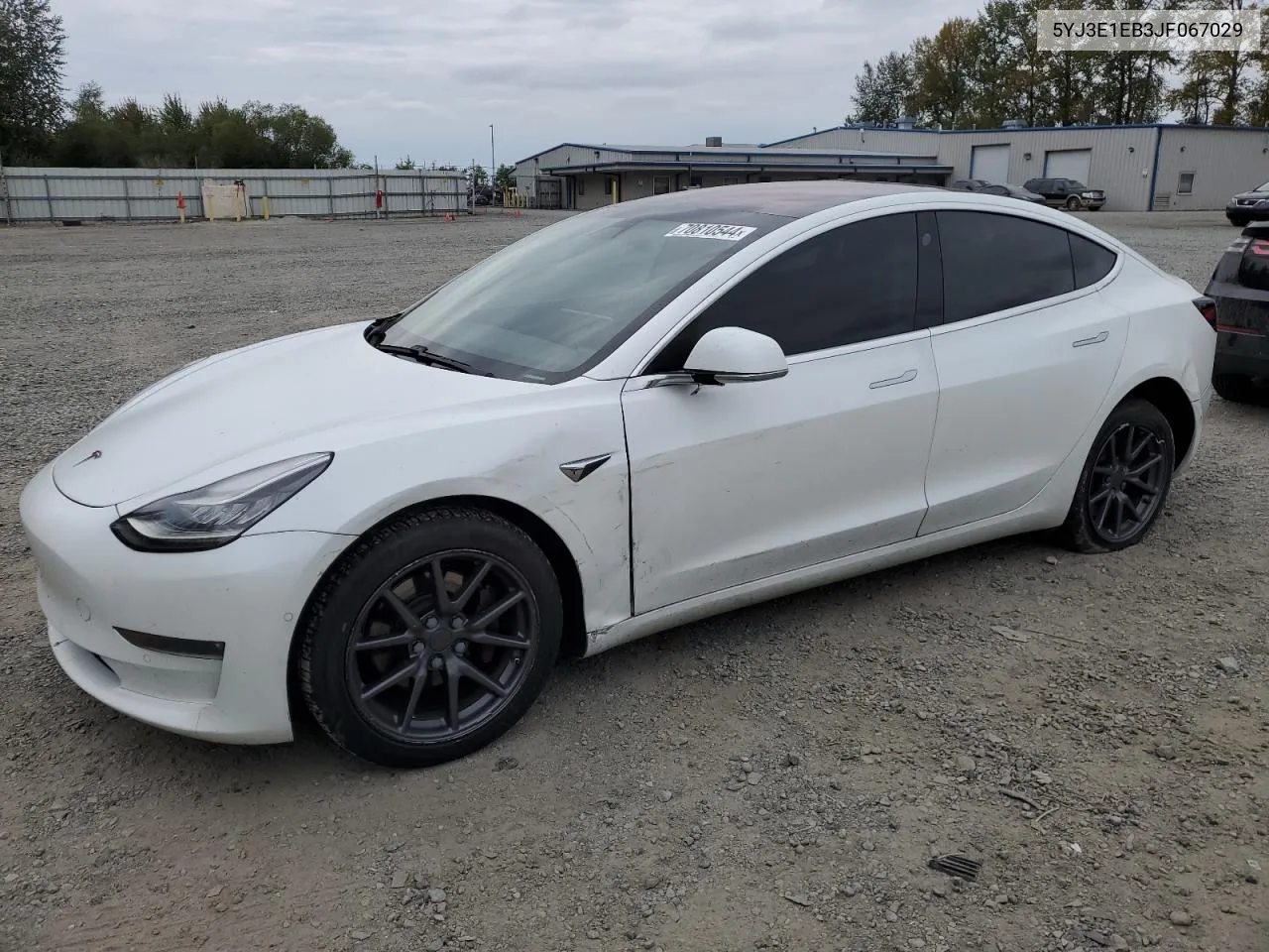 2018 Tesla Model 3 VIN: 5YJ3E1EB3JF067029 Lot: 70810544