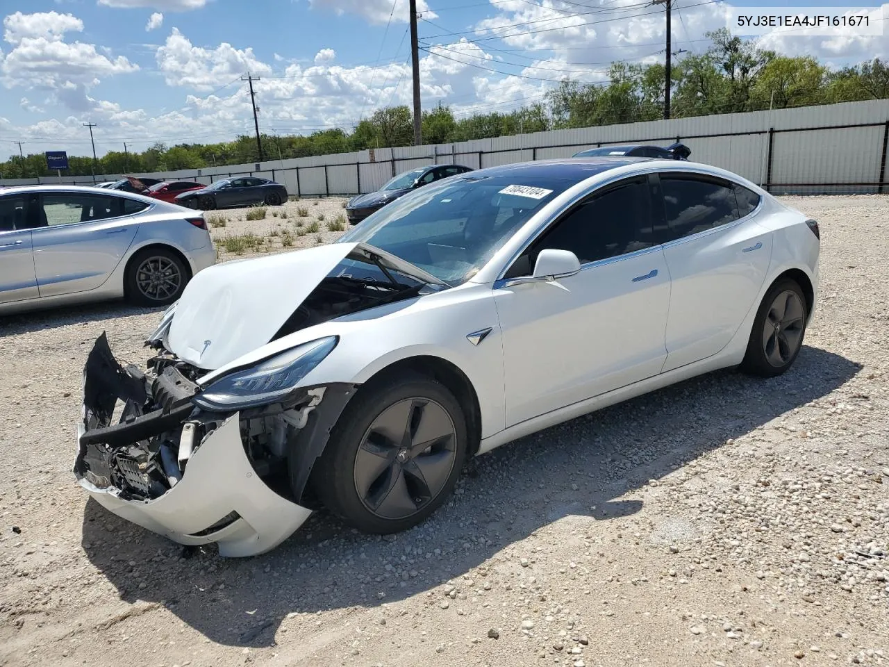 2018 Tesla Model 3 VIN: 5YJ3E1EA4JF161671 Lot: 70843104