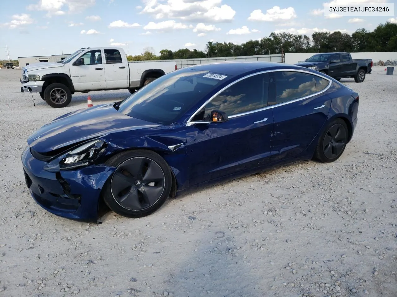 2018 Tesla Model 3 VIN: 5YJ3E1EA1JF034246 Lot: 70874074