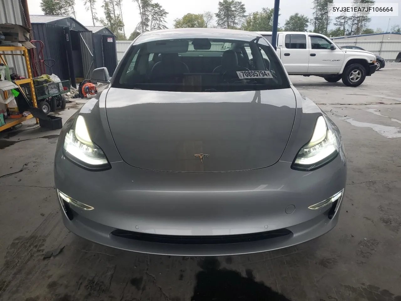 2018 Tesla Model 3 VIN: 5YJ3E1EA7JF106664 Lot: 70895794