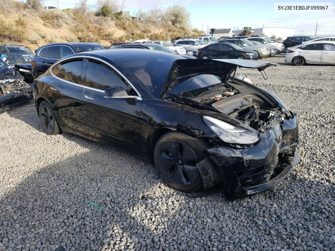 2018 Tesla Model 3 VIN: 5YJ3E1EB0JF095967 Lot: 71102664