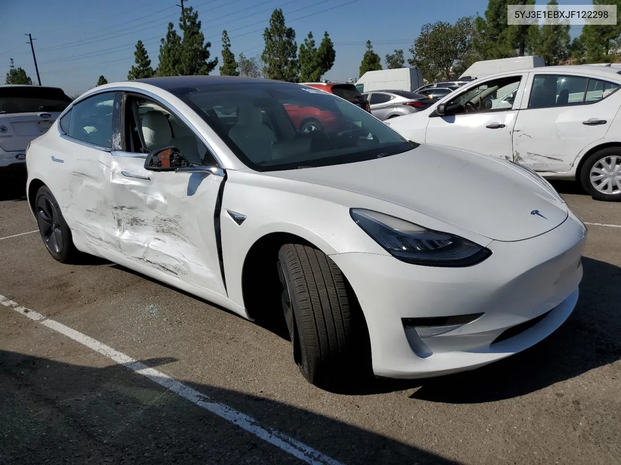 2018 Tesla Model 3 VIN: 5YJ3E1EBXJF122298 Lot: 71105934