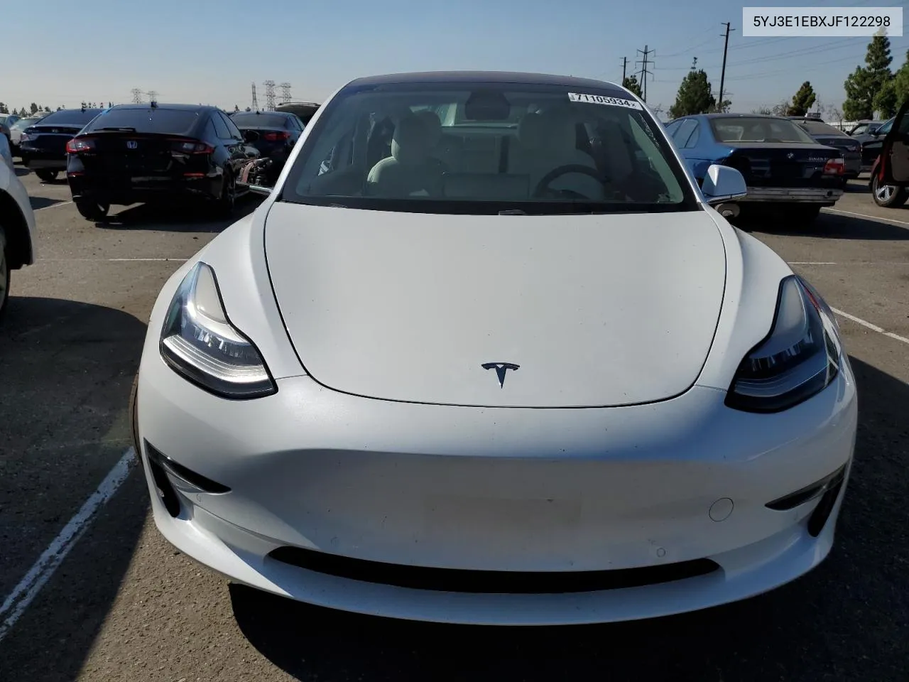 5YJ3E1EBXJF122298 2018 Tesla Model 3