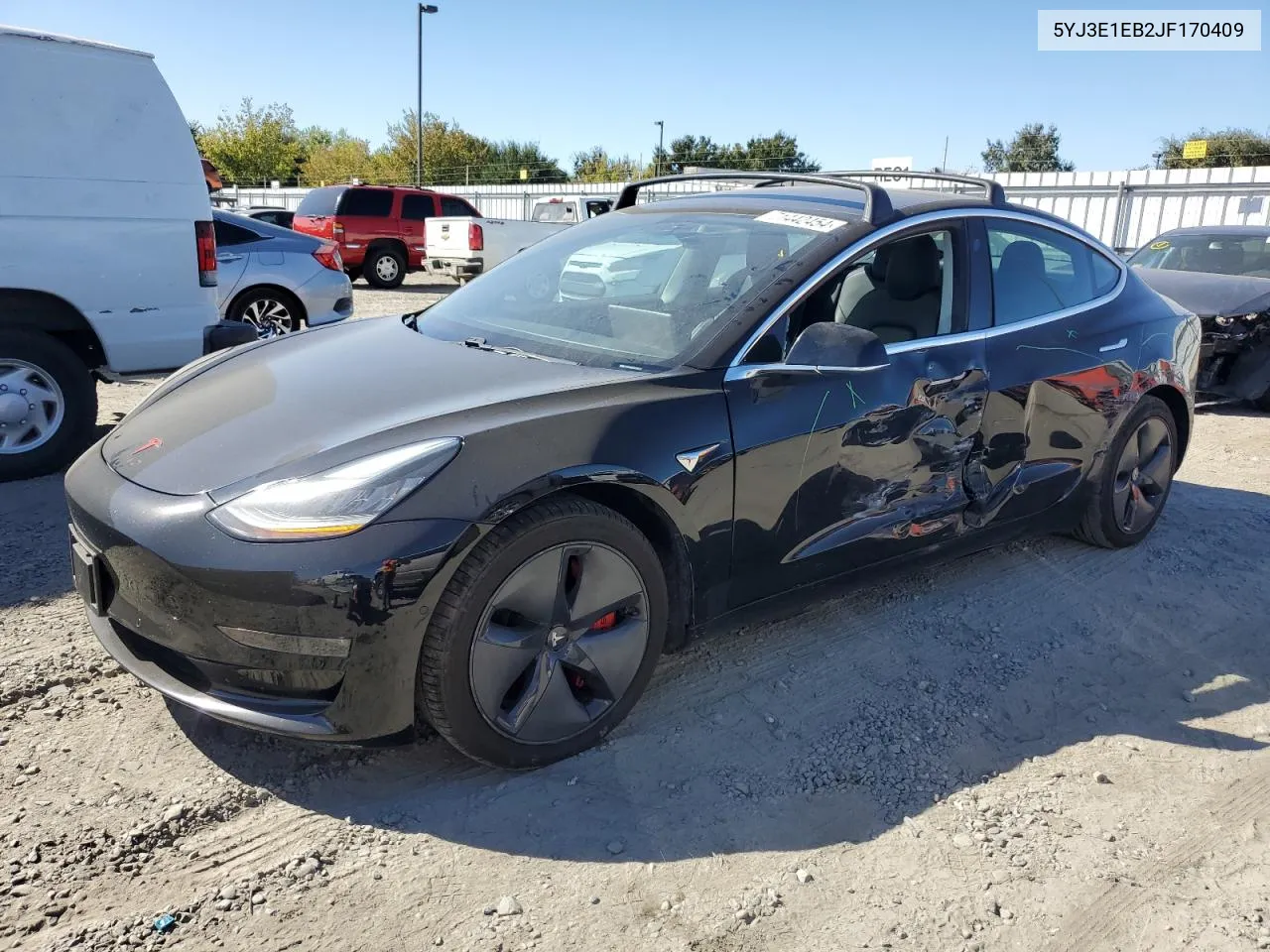 2018 Tesla Model 3 VIN: 5YJ3E1EB2JF170409 Lot: 71442454