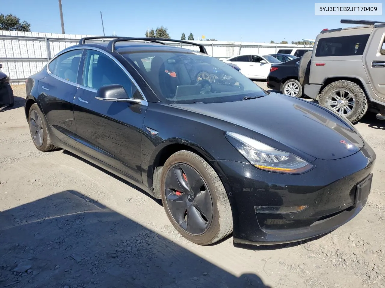 2018 Tesla Model 3 VIN: 5YJ3E1EB2JF170409 Lot: 71442454