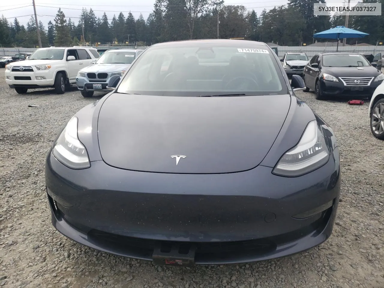 2018 Tesla Model 3 VIN: 5YJ3E1EA5JF037327 Lot: 71475974